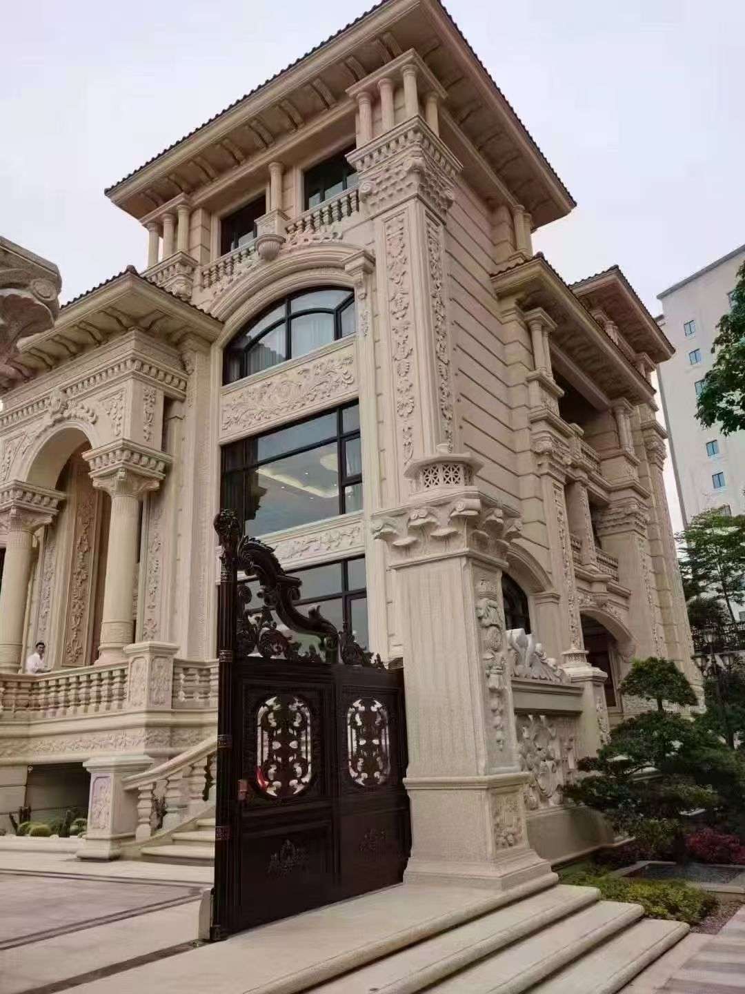 普洱黄金麻别墅外墙异形定制