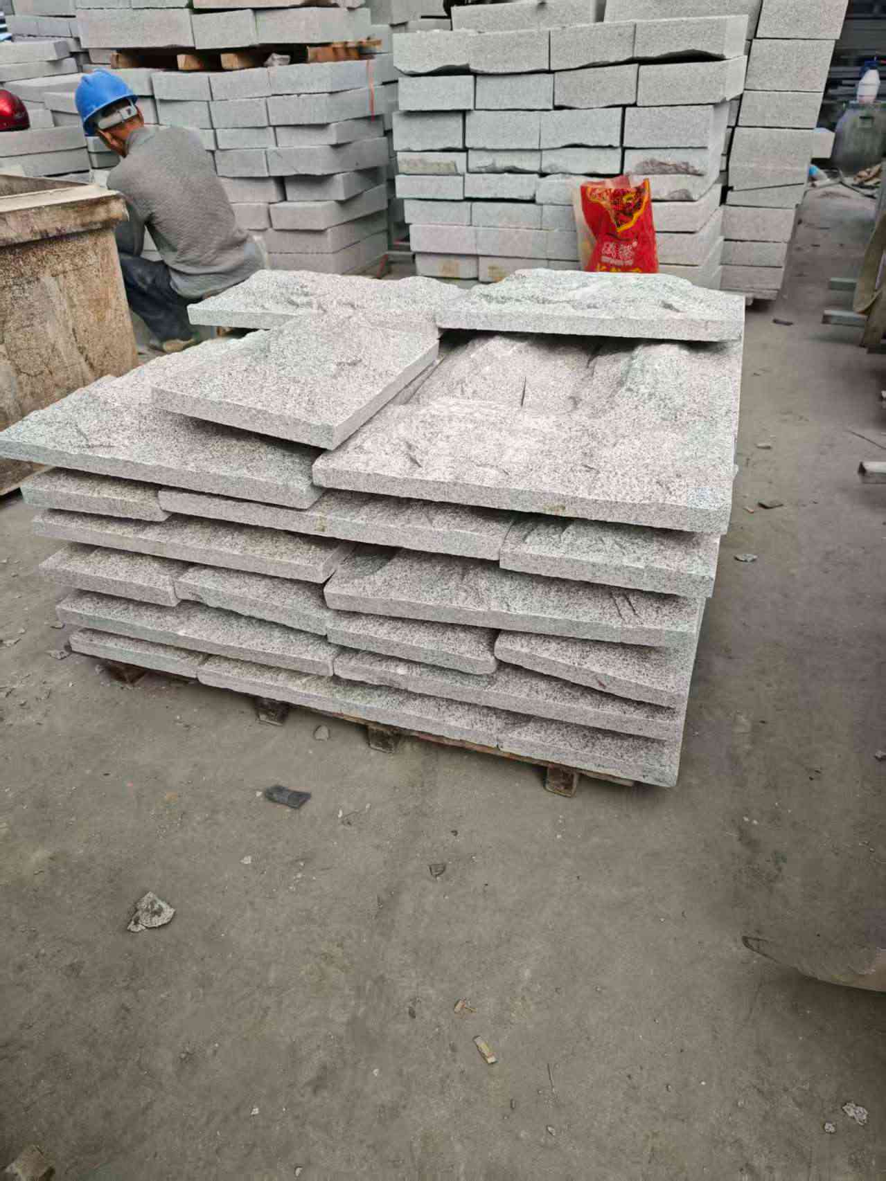 普洱芝麻白蘑菇石，自然面