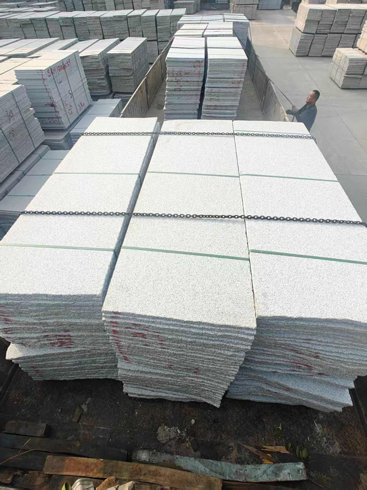 普洱芝麻白毛板，石材毛板